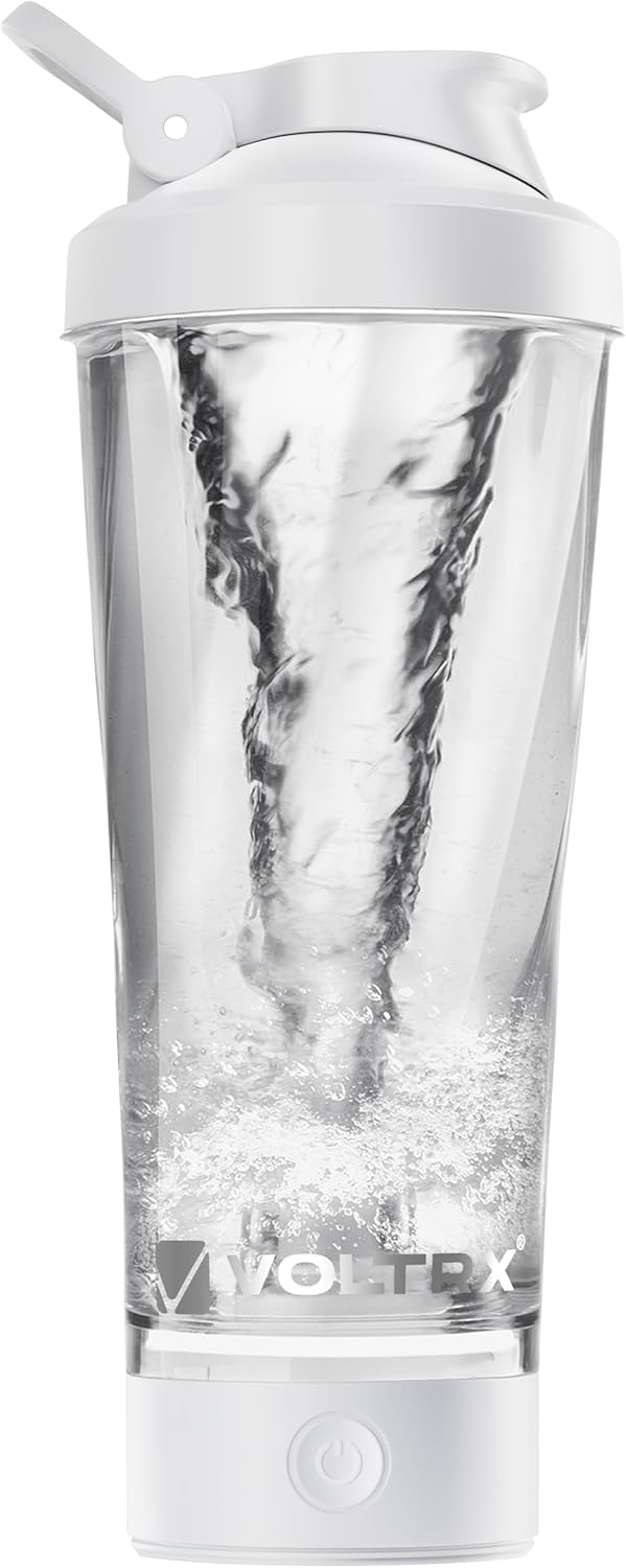 VOLTRX Electric Protein Shaker – USB Rechargeable, BPA-Free, 24oz Premium Tritan Cup